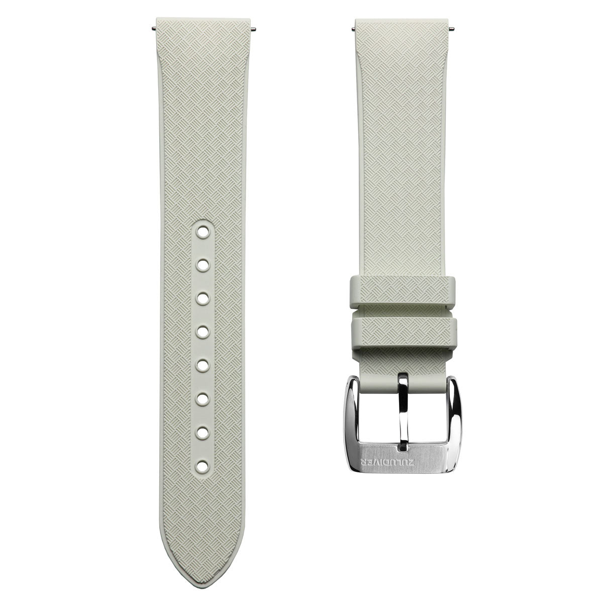 StormForce Rubber Watch Strap (MKII) - Vintage White + Lume