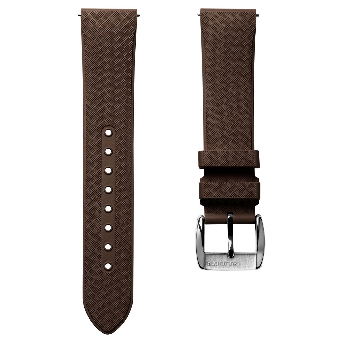 StormForce Rubber Watch Strap (MKII) - Harbour Brown - ZULUDIVER