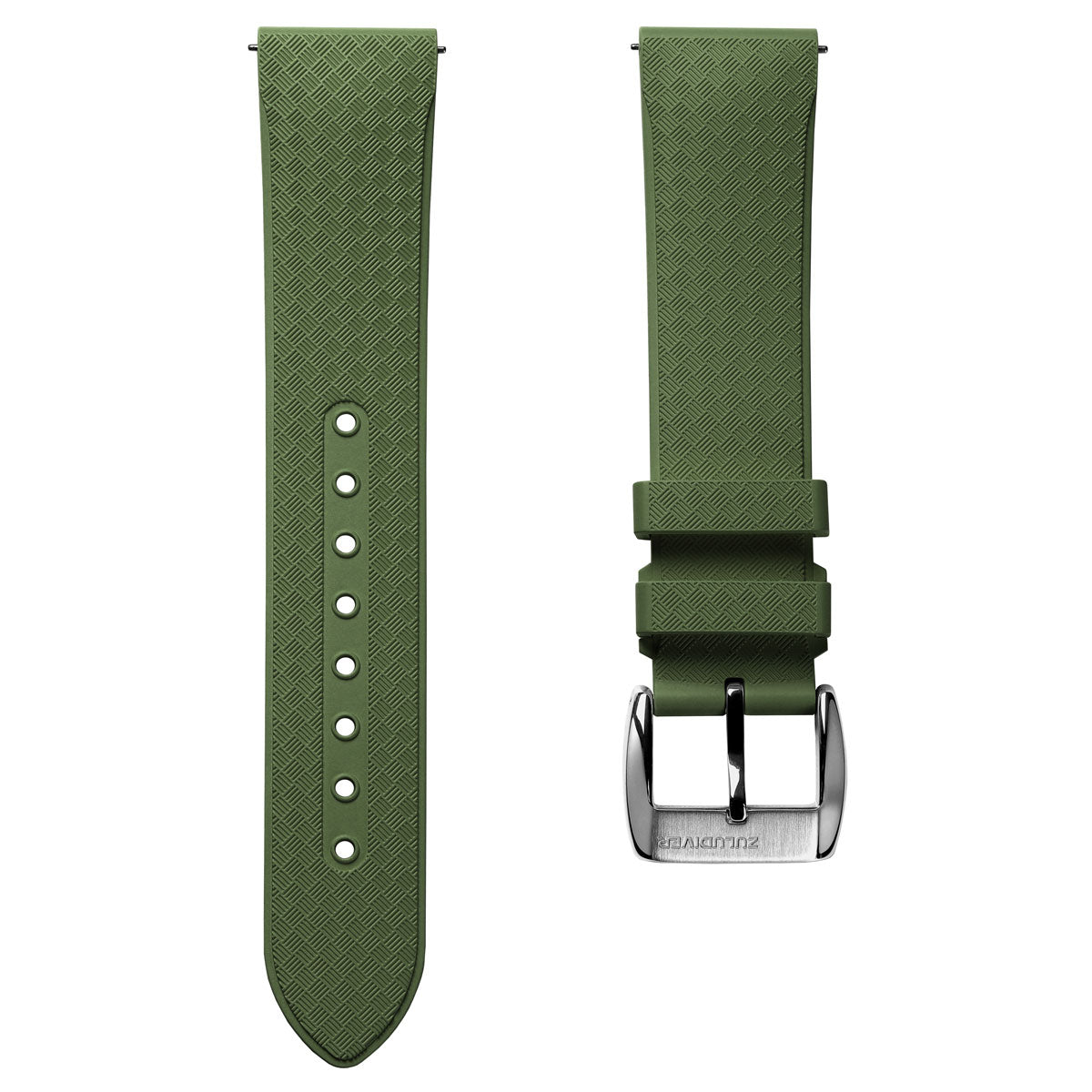 StormForce Rubber Watch Strap (MKII) - Lagoon Green