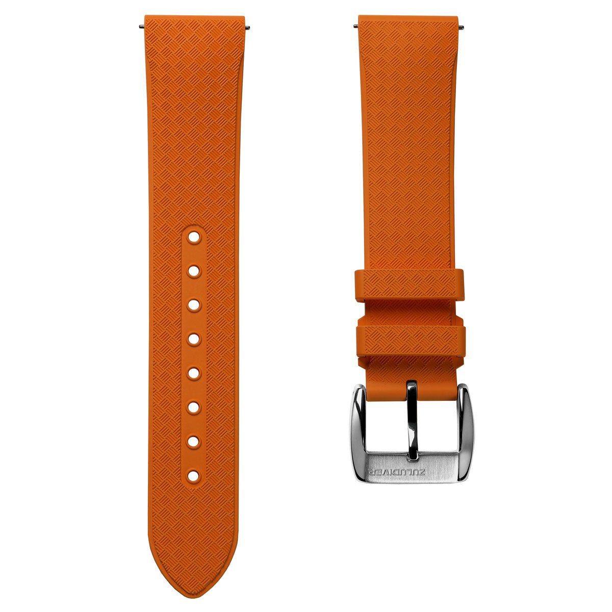 StormForce Rubber Watch Strap (MKII) - Sunset Orange - ZULUDIVER