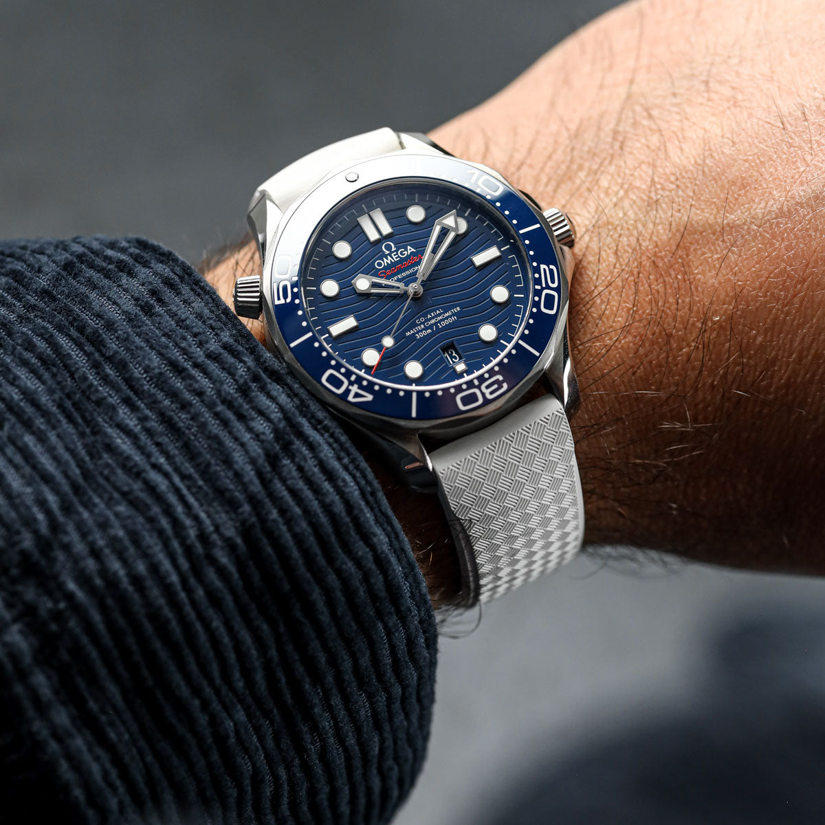 StormForce Rubber Watch Strap (MKII) Coconut White ZULUDIVER