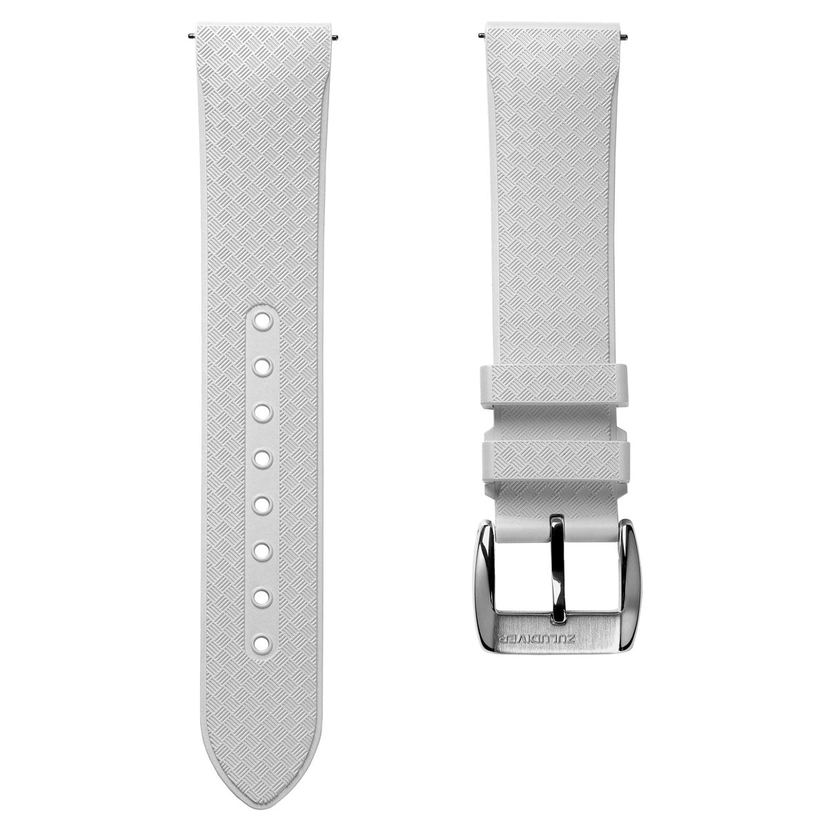 StormForce Rubber Watch Strap (MKII) - Coconut White - ZULUDIVER
