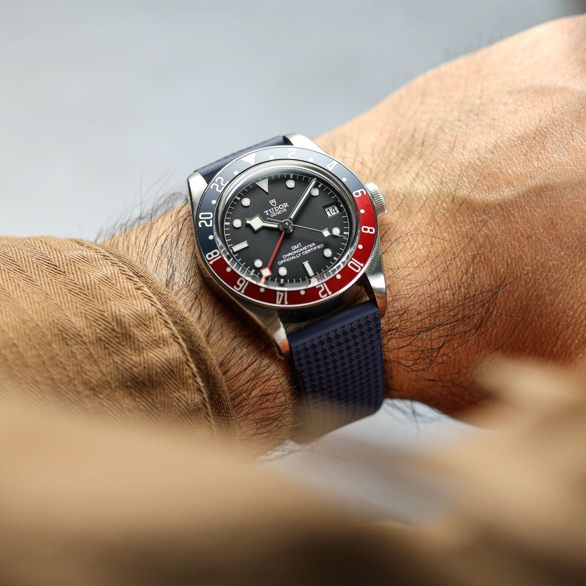 Tsunami MK2 Rubber Deployant Watch Strap - Capri Sea