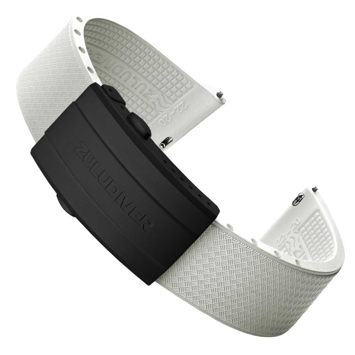 Resurrection レザレクション　ミトン　ハンドウォーマー Tsunami MK2 Rubber Deployant Watch Strap - Harbour Brown - ZULUDIVER