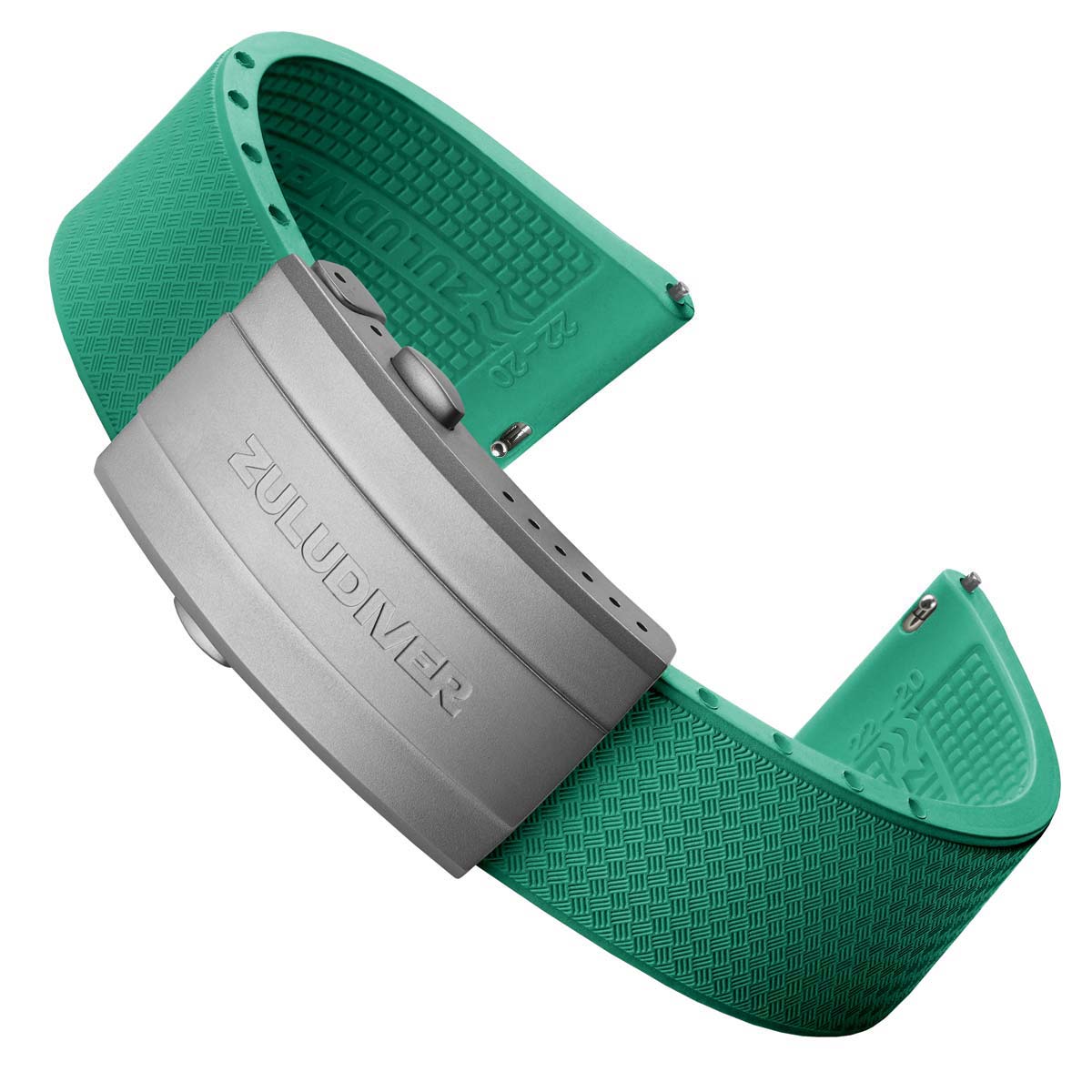 G-RAP / Swiss – What Does It Mean シールド Tsunami MK2 Rubber Deployant Watch Strap - Capri Sea - ZULUDIVER