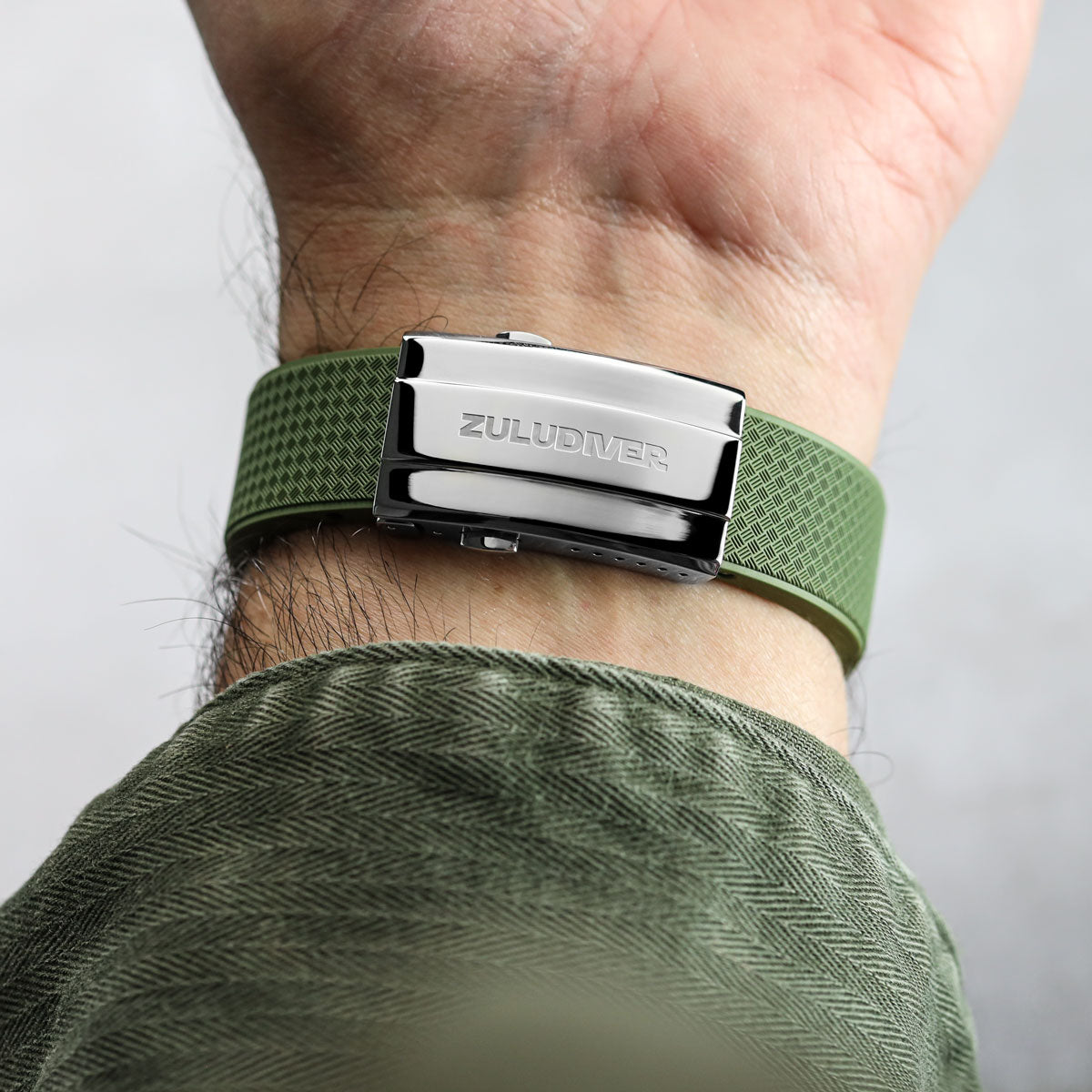 Tsunami MK2 Rubber Deployant Watch Strap - Tuscan Yellow