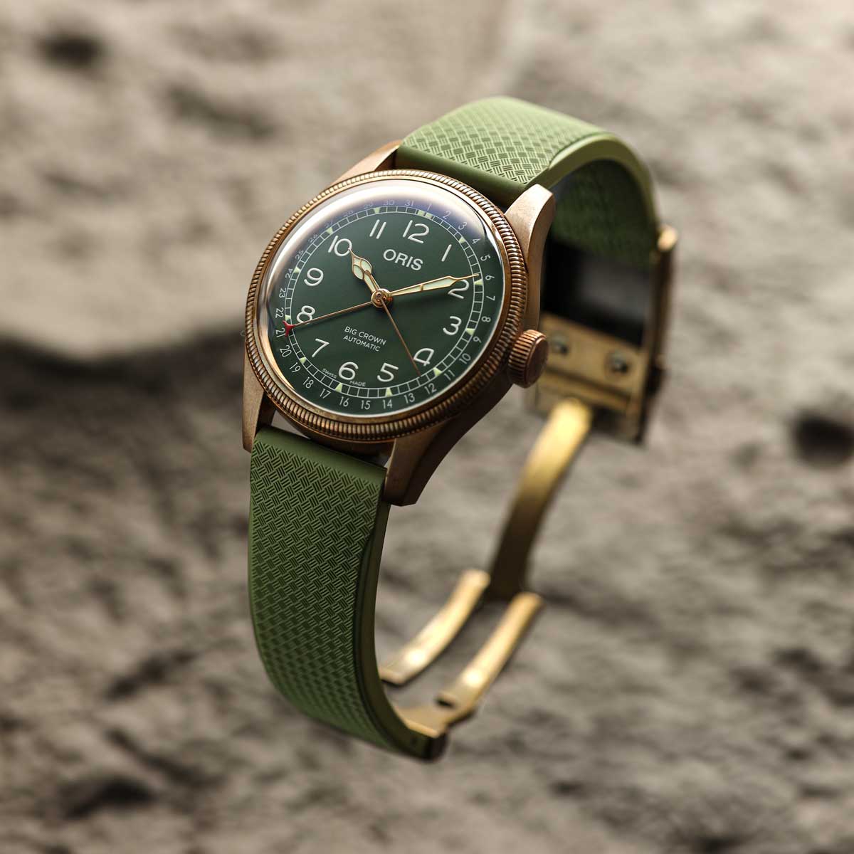 Tsunami MK2 Rubber Deployant Watch Strap - Lagoon Green - ZULUDIVER