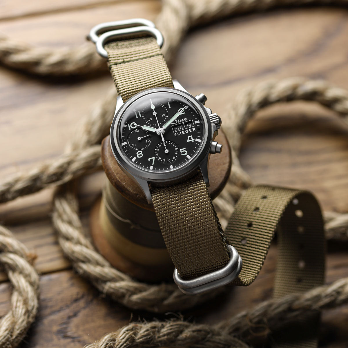 Khaki watch strap store
