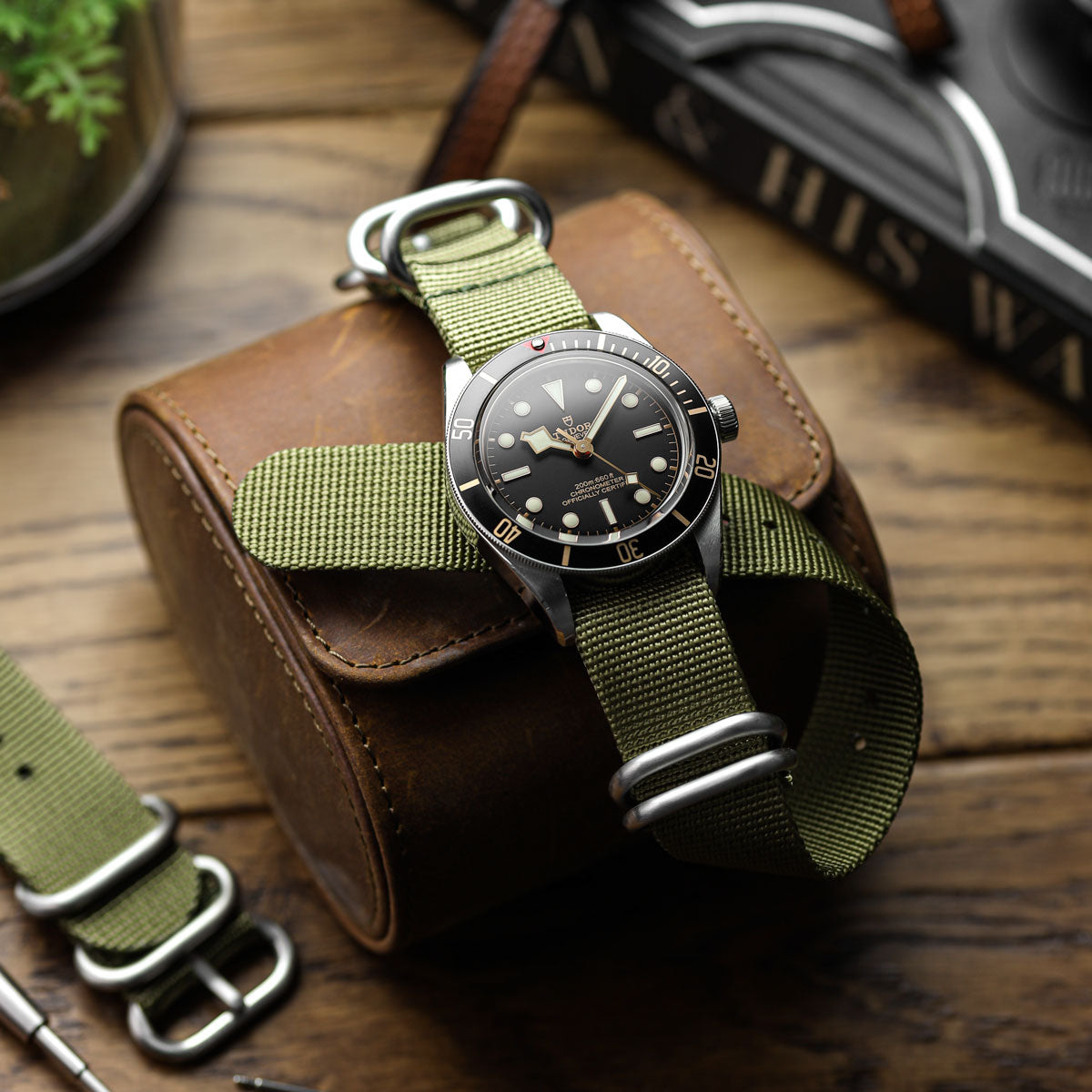 1973 British Military Watch Strap: ZULU - Olive Green