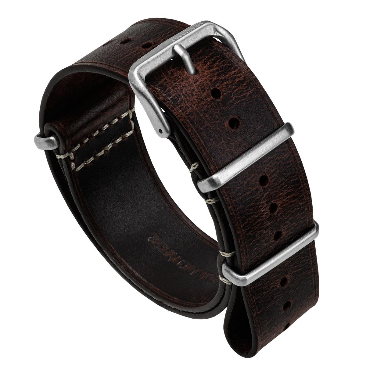 1973 British Military Watch Strap: OXFORD - Conker