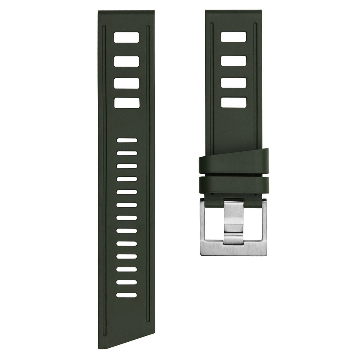 ISOfrane Rubber Strap with RS Buckle - Army Green