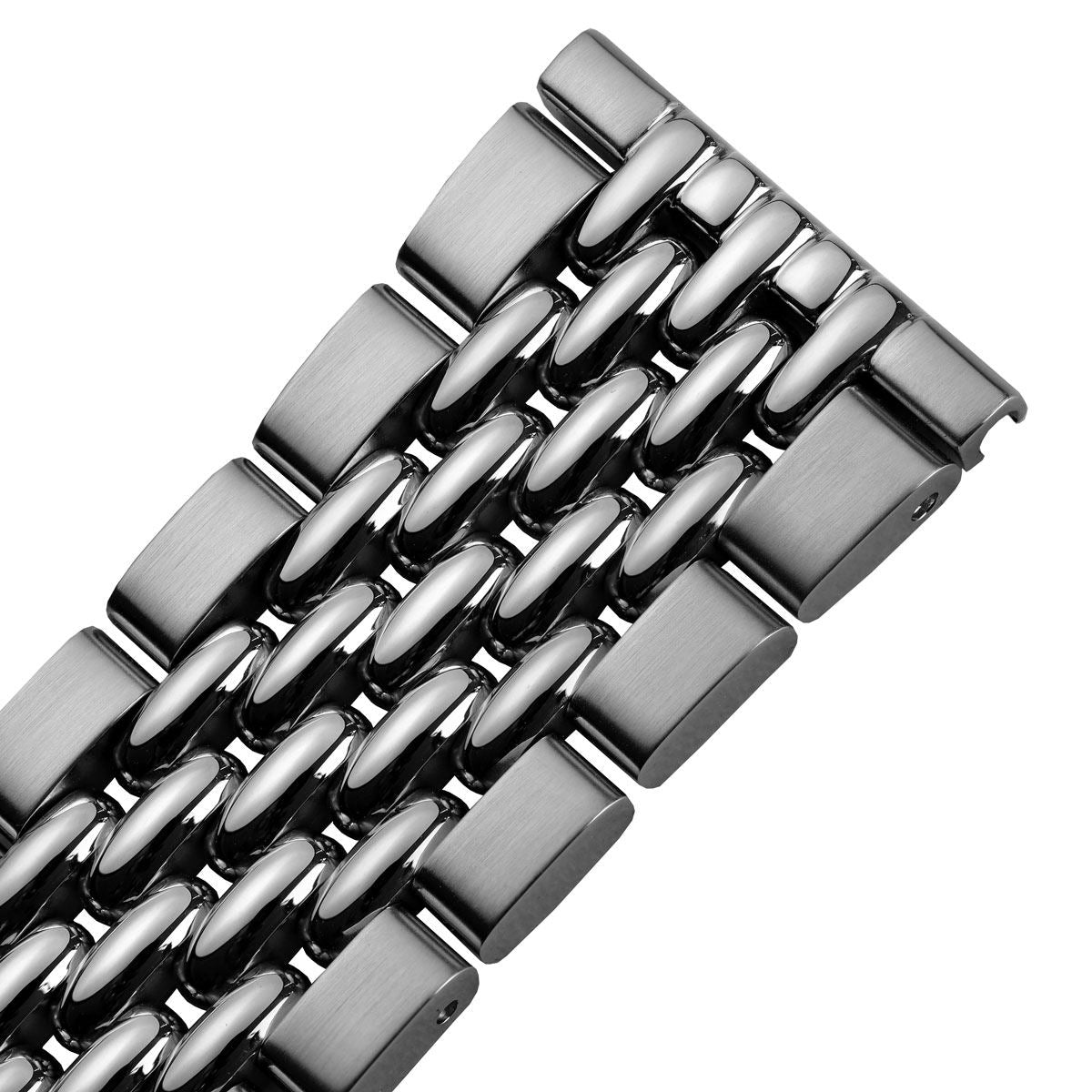 Stainless Steel Beads of Rice Watch Bracelet