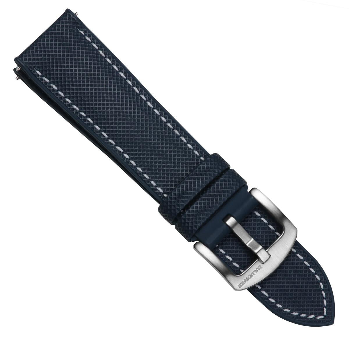 Cousins Diving Watch Strap ISO Swiss, Vulcanized Rubber Nya 14mm to 22mm Black
