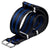 ZULUDIVER Iridescent Linen Weave Military Nylon Watch Strap - Black/Blue