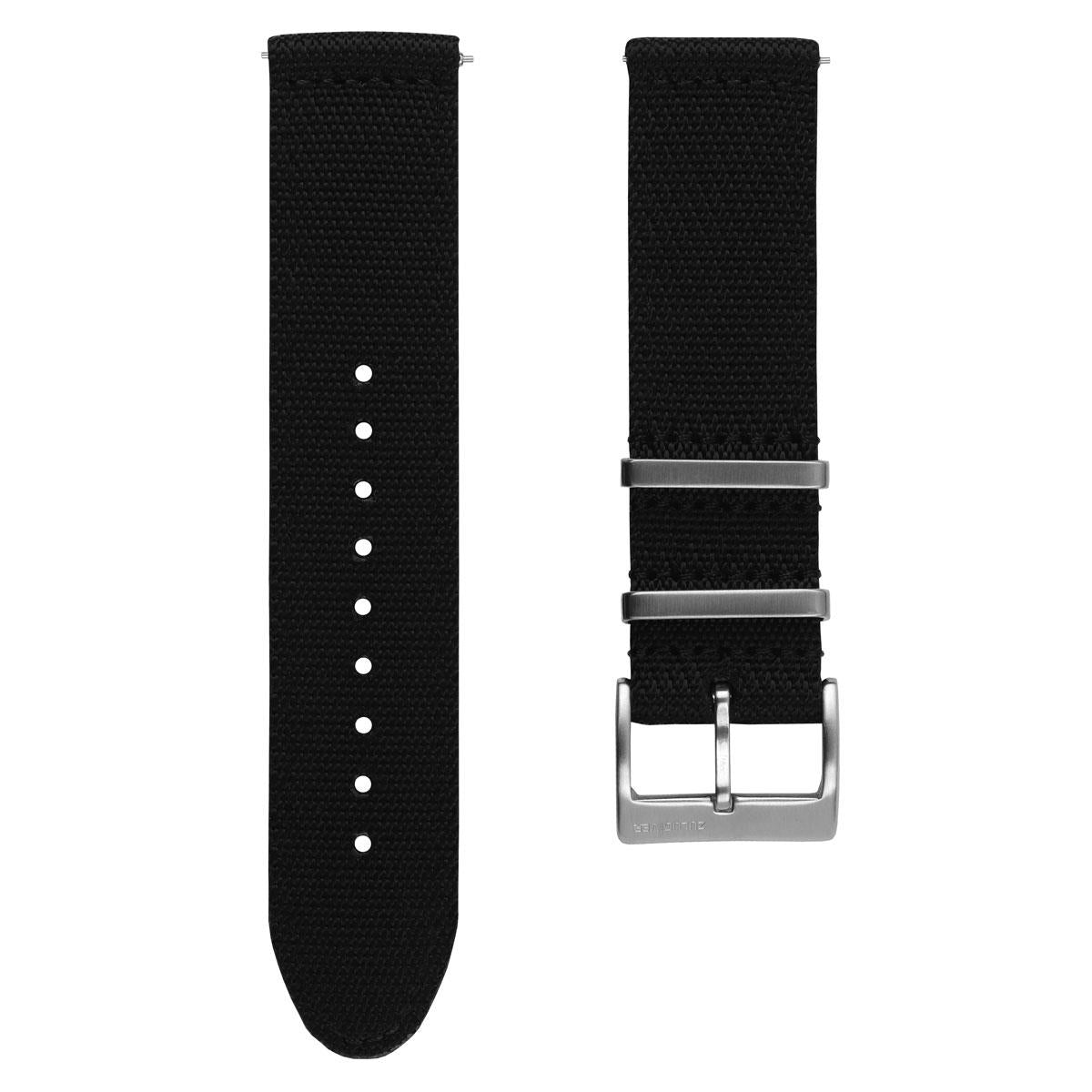 ZULUDIVER Seasalter Military Nylon Watch Strap - Black