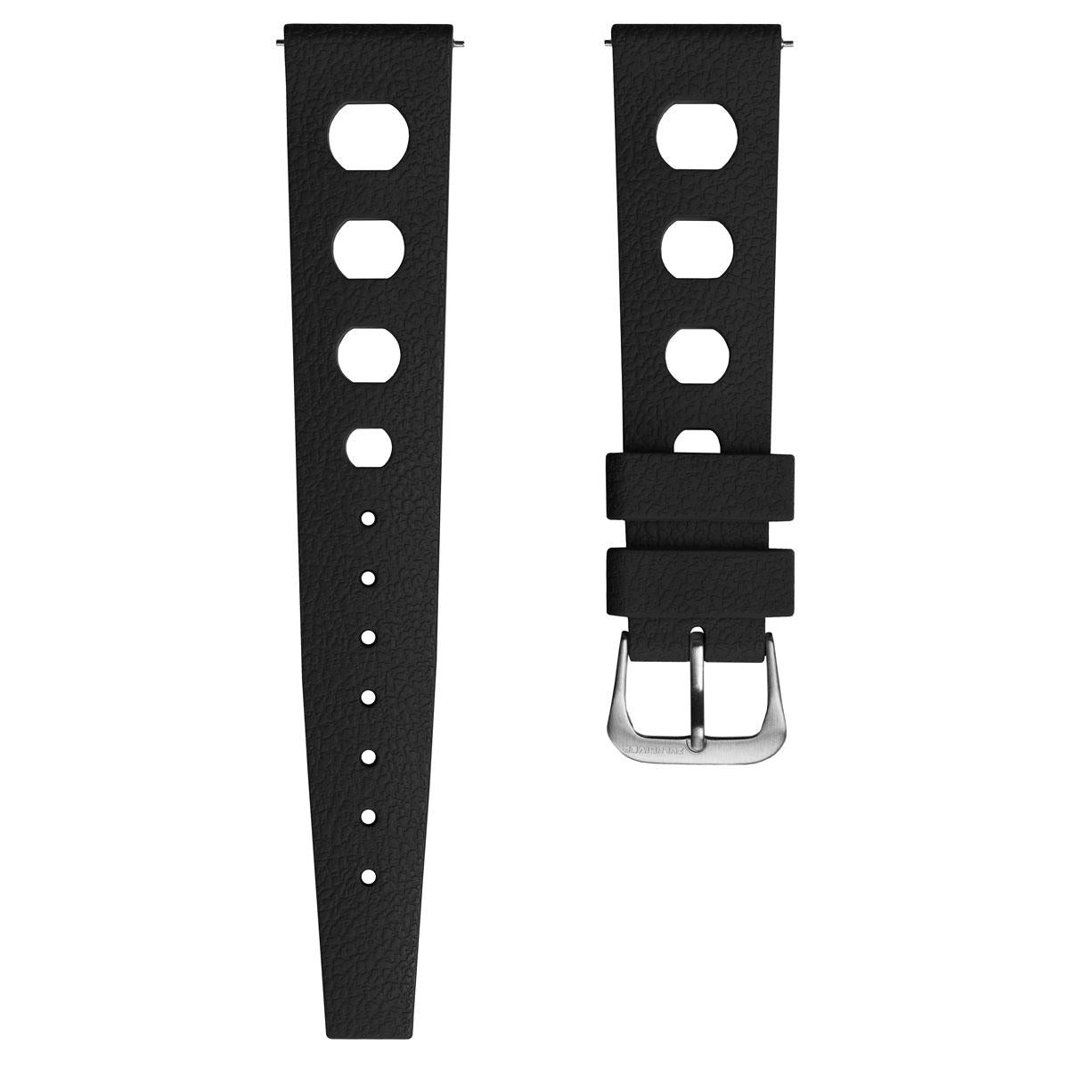 Tropical Regis FKM Rubber Watch Strap - Black