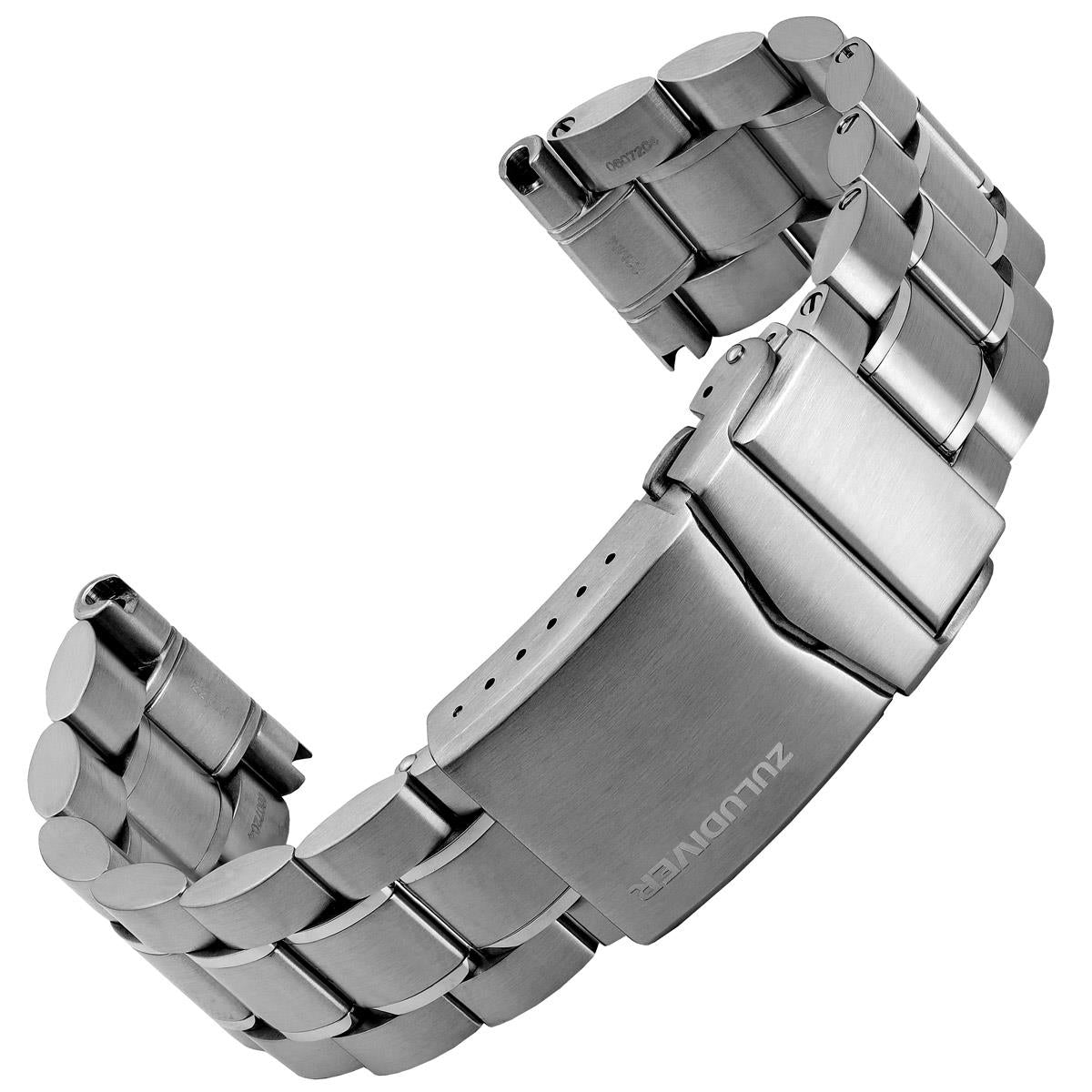 ZULUDIVER Shawfield Solid Stainless Steel Diver's Watch Strap