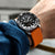 ZULUDIVER 400 (MK II) Italian Rubber Watch Strap - Orange