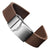 ZULUDIVER 400 (MK II) Italian Rubber Watch Strap - Coffee Brown