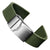 ZULUDIVER 400 (MK II) Italian Rubber Watch Strap - Army Green