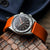 ZULUDIVER 300 (MKII) Italian Rubber Watch Strap - Orange