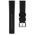 Black Cordura sailcloth watch strap with grey stitching