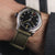 ZULUDIVER Croyde 2 Piece Canvas Quick-Release Watch Strap - Army Green