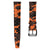 Tropical Style Camo Rubber Watch Strap - Orange