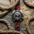 ZULUDIVER Tropical Style Camo Rubber Watch Strap - Red