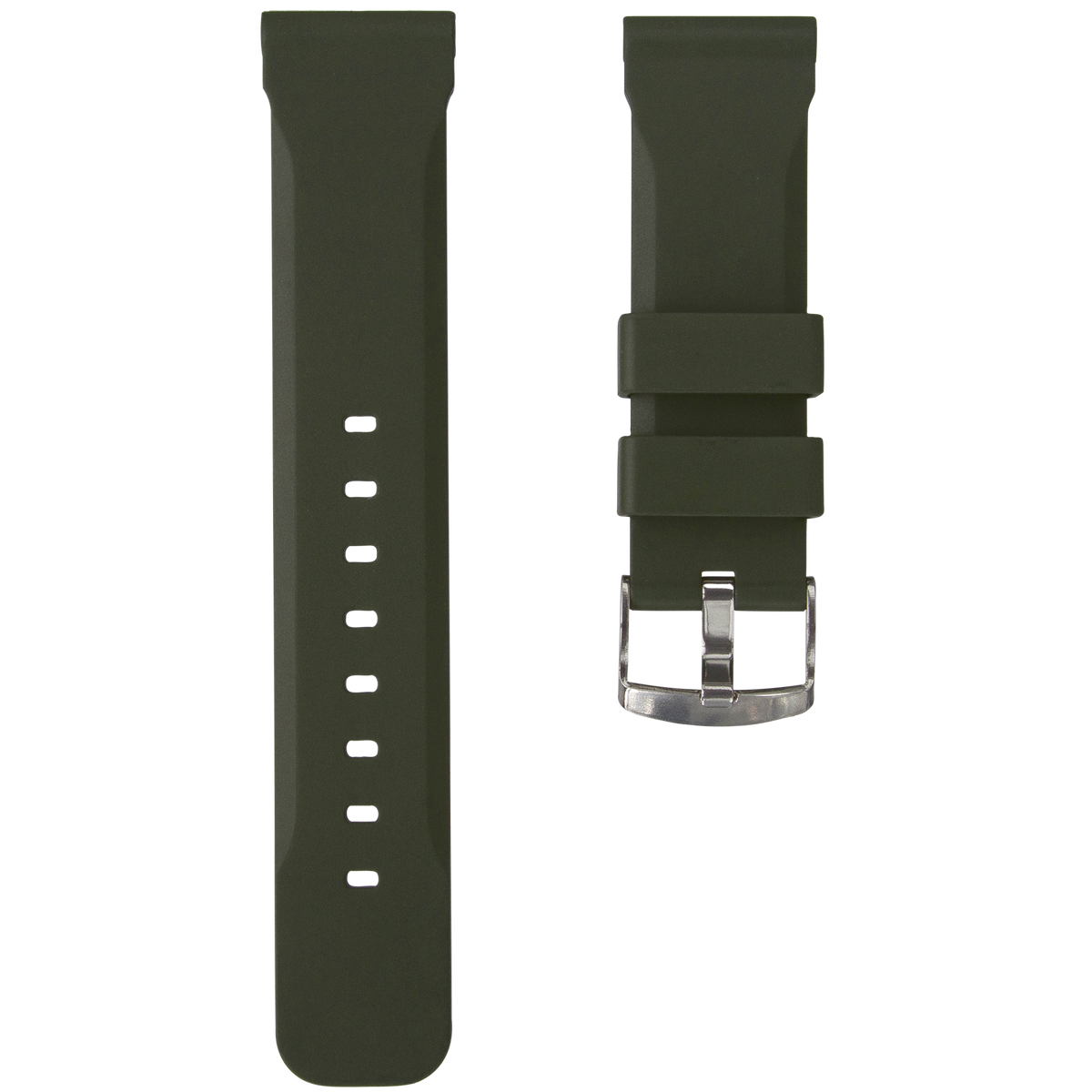 ZULUDIVER 317 Italian Rubber Diver s Watch Strap Green
