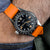 Zennor FKM Rubber Waterproof Watch Strap - Orange