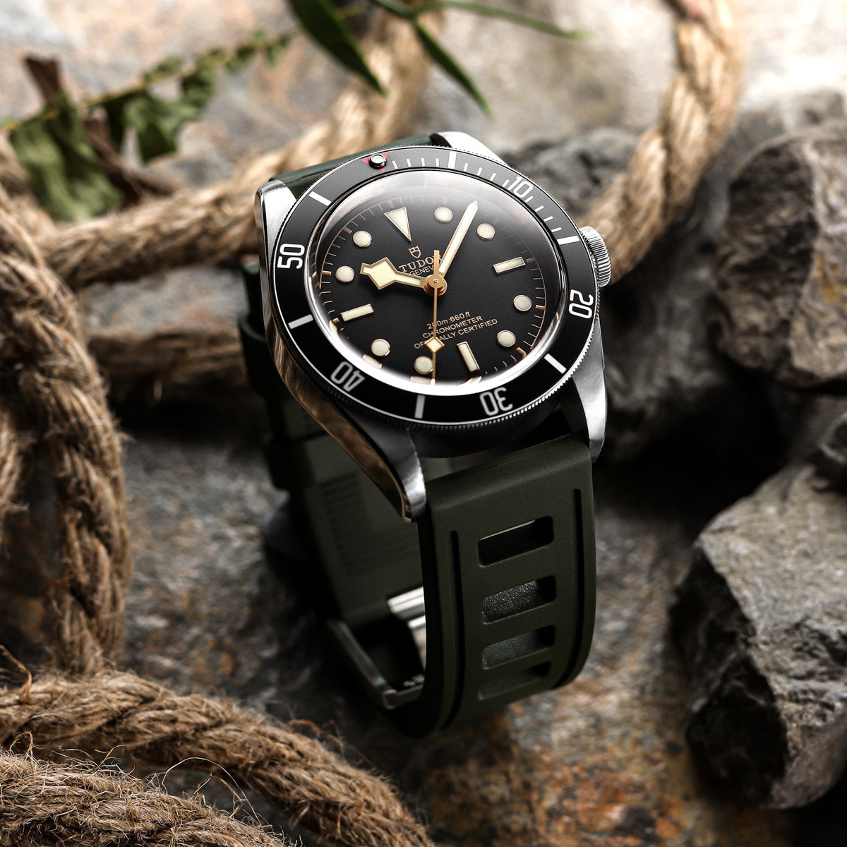 ISOfrane Rubber Strap with RS Buckle - Army Green