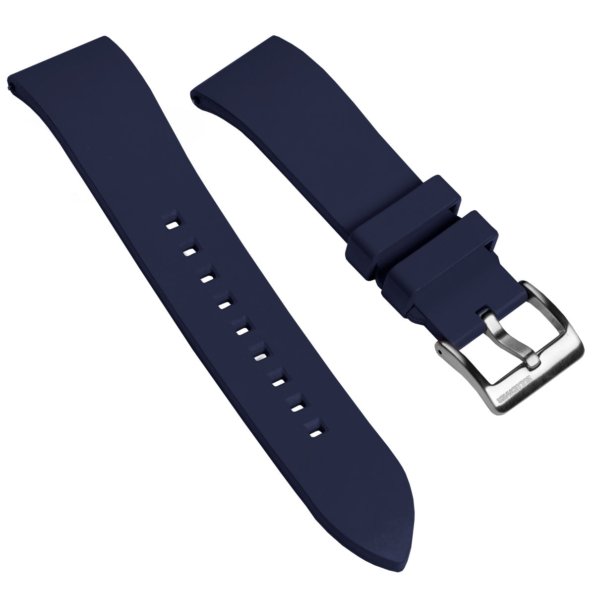 Zennor FKM Rubber Waterproof Watch Strap - Navy