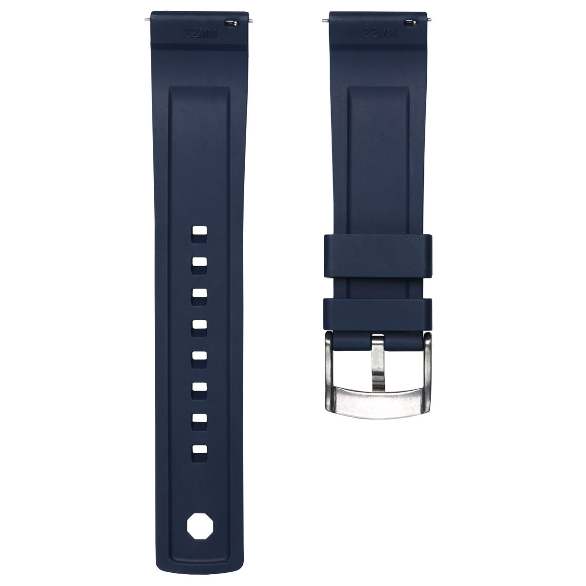 Hartland FKM Rubber Watch Strap Blue ZULUDIVER