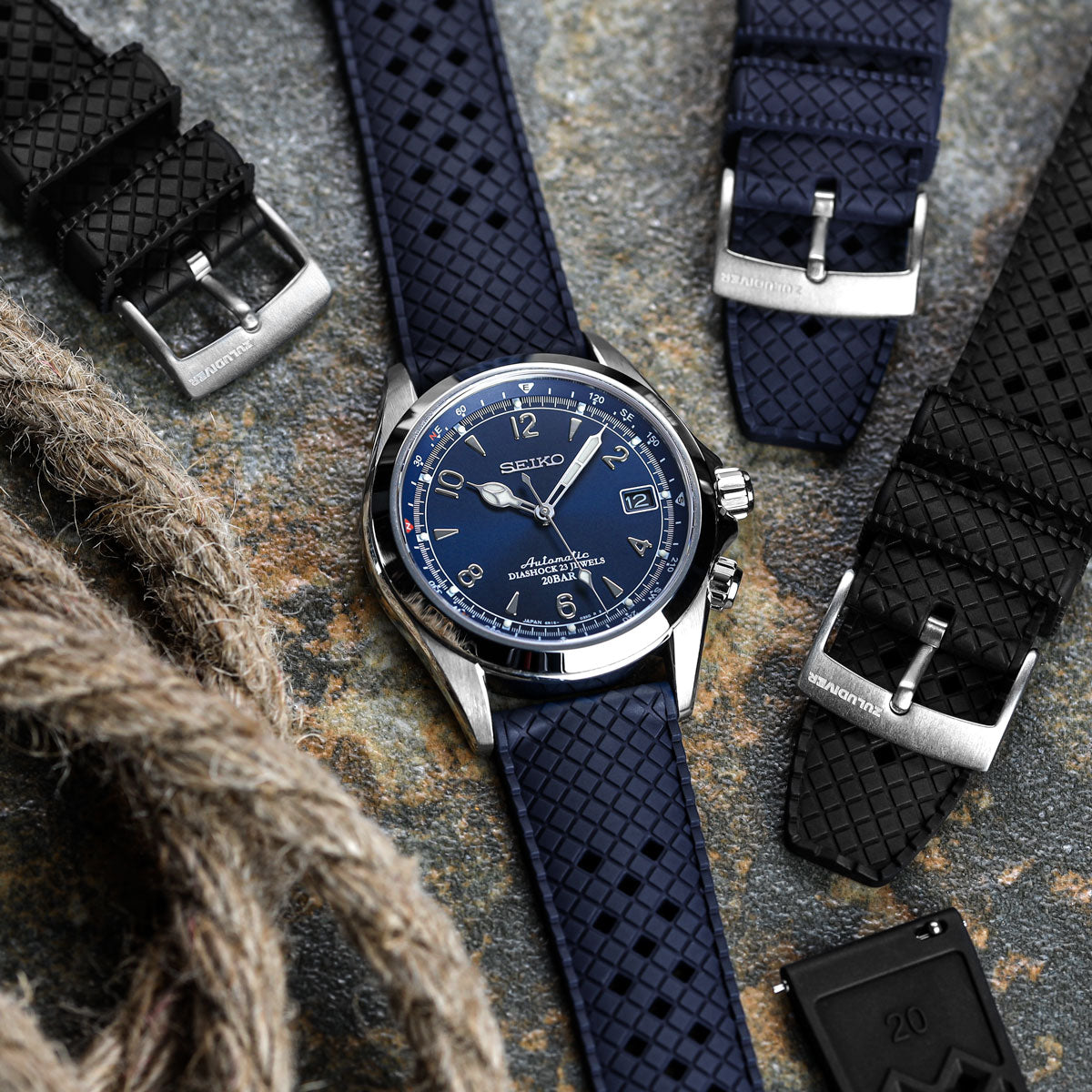 Zuludiver tropic rubber strap shop