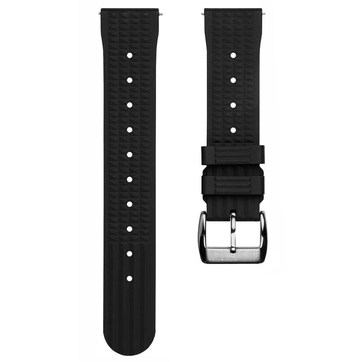22mm black watch band discount