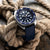 ZULUDIVER Modern Tropical Watch Strap (MkII) - Navy - Silver Hardware