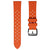 ZULUDIVER Modern Tropical Watch Strap (MkII) - Orange - Silver Hardware