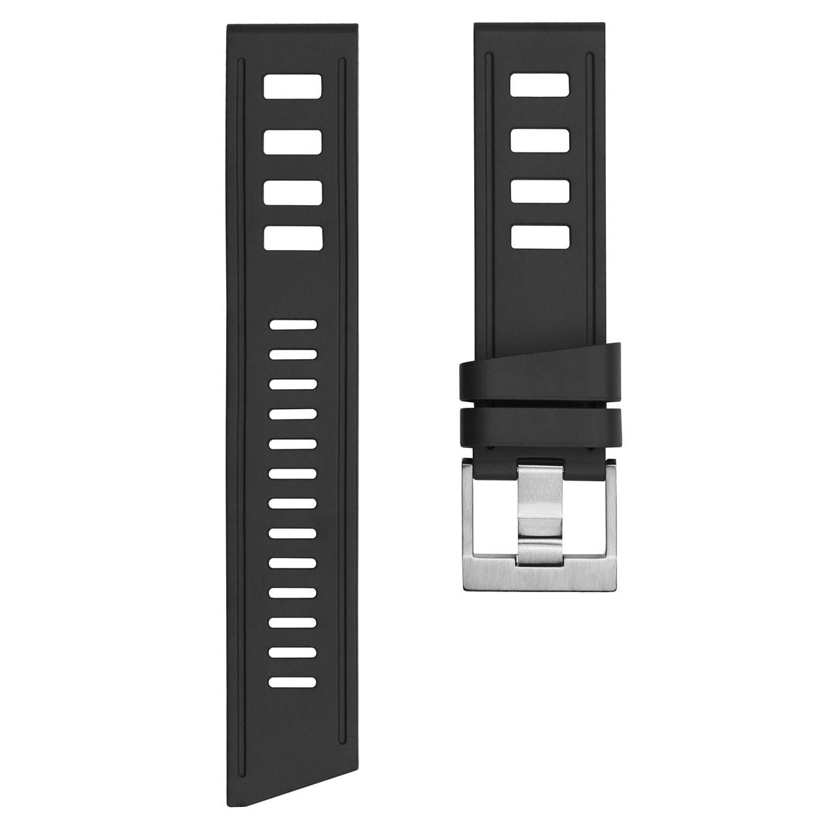 ISOfrane Rubber Strap with RS Buckle - Anthracite