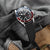 Black FKM rubber replacment watch strap